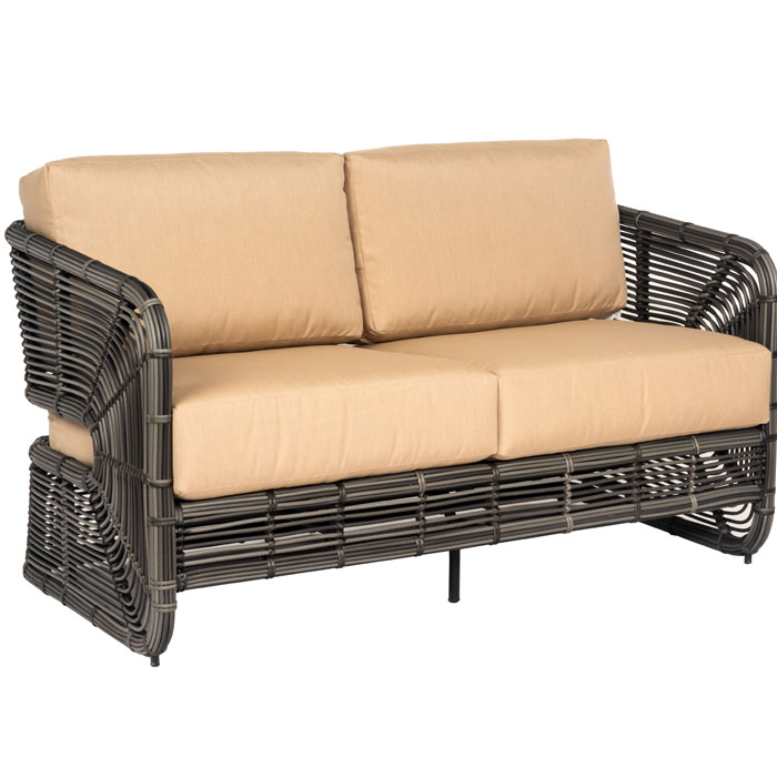 Carver Wicker Cushion Lounge Set by Woodard - Image 4